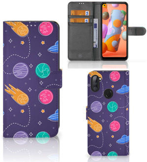 B2Ctelecom Smartphone Hoesje Samsung Galaxy M11 | A11 Flip Case Portemonnee Space