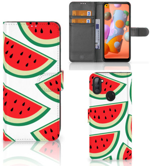 B2Ctelecom Smartphone Hoesje Samsung Galaxy M11 | A11 Foto Hoesje ontwerpen Originele Cadeaus Watermelons