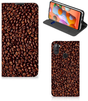 B2Ctelecom Smartphone Hoesje Samsung Galaxy M11 | A11 Mobiel Case Koffiebonen