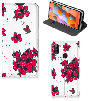 B2Ctelecom Smartphone Hoesje Samsung Galaxy M11 | A11 Mobiel Cover Blossom Red