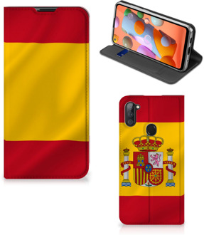 B2Ctelecom Smartphone Hoesje Samsung Galaxy M11 | A11 Mobiel Hoesje Spaanse Vlag