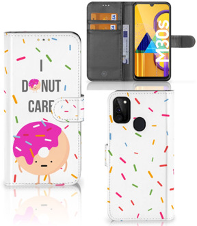 B2Ctelecom Smartphone Hoesje Samsung Galaxy M21 Bookcase met Quotes Donut Cadeautjes voor Meisjes