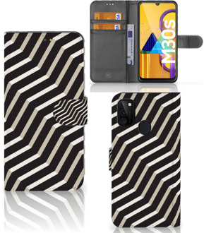 B2Ctelecom Smartphone Hoesje Samsung Galaxy M21 Bookcover met Pasjeshouder Illusion