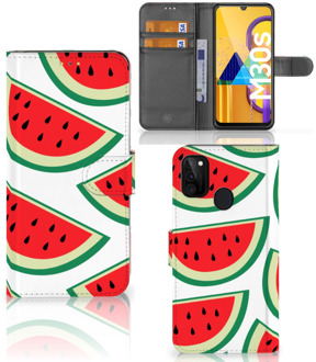 B2Ctelecom Smartphone Hoesje Samsung Galaxy M21 Hoesje ontwerpen Originele Cadeaus Watermelons