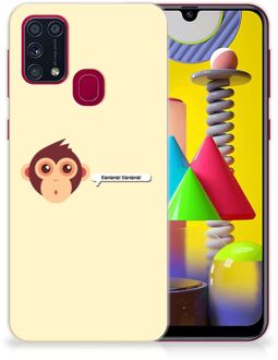 B2Ctelecom Smartphone hoesje Samsung Galaxy M31 Back Case Siliconen Hoesje met Foto Aap