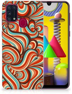 B2Ctelecom Smartphone hoesje Samsung Galaxy M31 Back Case Siliconen Hoesje Retro