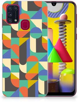 B2Ctelecom Smartphone hoesje Samsung Galaxy M31 Backcase Siliconen Hoesje Funky Retro