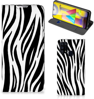 B2Ctelecom Smartphone Hoesje Samsung Galaxy M31 Beschermhoesje Zebra