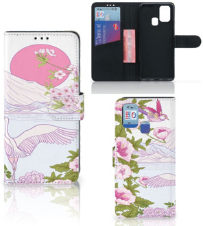 B2Ctelecom Smartphone Hoesje Samsung Galaxy M31 Book Style Case Bird Standing