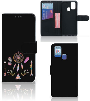 B2Ctelecom Smartphone Hoesje Samsung Galaxy M31 Book Style Case Boho Dreamcatcher