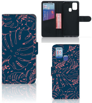 B2Ctelecom Smartphone Hoesje Samsung Galaxy M31 Bookcase Palm Leaves