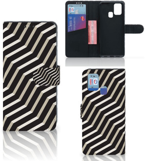 B2Ctelecom Smartphone Hoesje Samsung Galaxy M31 Bookcover met Pasjeshouder Illusion