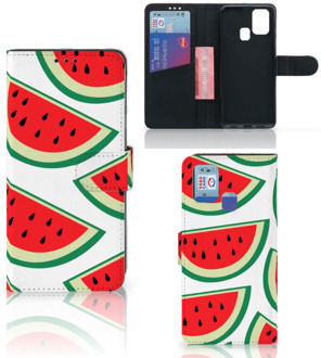 B2Ctelecom Smartphone Hoesje Samsung Galaxy M31 Foto Hoesje ontwerpen Originele Cadeaus Watermelons