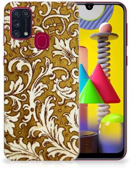 B2Ctelecom Smartphone hoesje Samsung Galaxy M31 Hoesje maken Barok Goud