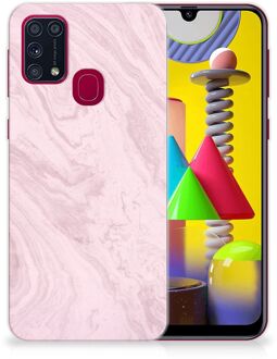 B2Ctelecom Smartphone hoesje Samsung Galaxy M31 Leuk Hoesje Marble Pink