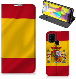 B2Ctelecom Smartphone Hoesje Samsung Galaxy M31 Mobiel Hoesje Spaanse Vlag