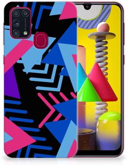 B2Ctelecom Smartphone hoesje Samsung Galaxy M31 TPU Case Funky Triangle