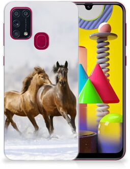 B2Ctelecom Smartphone hoesje Samsung Galaxy M31 TPU Case Paarden