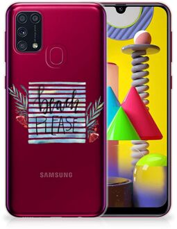 B2Ctelecom Smartphone hoesje Samsung Galaxy M31 TPU Case Transparant Boho Beach