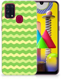 B2Ctelecom Smartphone hoesje Samsung Galaxy M31 TPU Case Waves Green