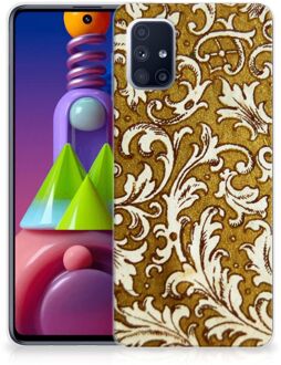 B2Ctelecom Smartphone hoesje Samsung Galaxy M51 Hoesje maken Barok Goud