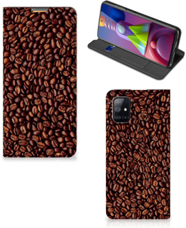 B2Ctelecom Smartphone Hoesje Samsung Galaxy M51 Mobiel Case Koffiebonen