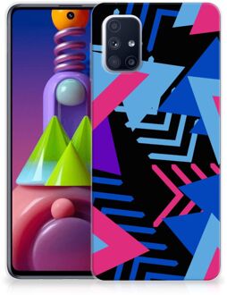 B2Ctelecom Smartphone hoesje Samsung Galaxy M51 TPU Case Funky Triangle