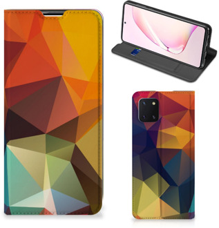 B2Ctelecom Smartphone Hoesje Samsung Galaxy Note 10 Lite Leuk Book Case Polygon Color