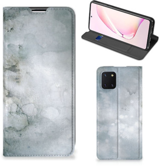 B2Ctelecom Smartphone Hoesje Samsung Galaxy Note 10 Lite Leuk Telefoonhoesje Painting Grey