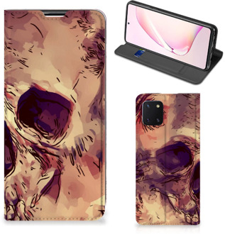 B2Ctelecom Smartphone Hoesje Samsung Galaxy Note 10 Lite Wallet Case Skullhead