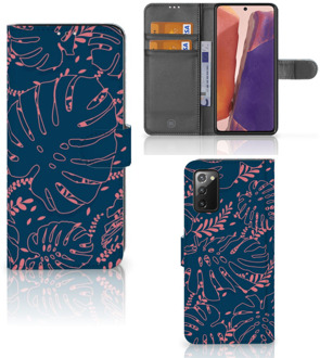 B2Ctelecom Smartphone Hoesje Samsung Galaxy Note 20 Bookcase Palm Leaves