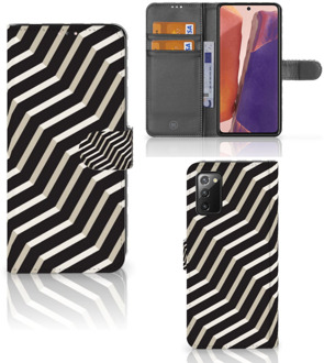 B2Ctelecom Smartphone Hoesje Samsung Galaxy Note 20 Bookcover met Pasjeshouder Illusion