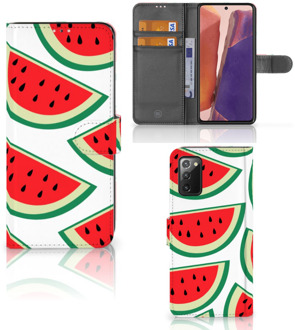 B2Ctelecom Smartphone Hoesje Samsung Galaxy Note 20 Foto Hoesje ontwerpen Originele Cadeaus Watermelons