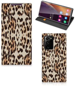 B2Ctelecom Smartphone Hoesje Samsung Galaxy Note 20 Ultra Book Cover Leopard