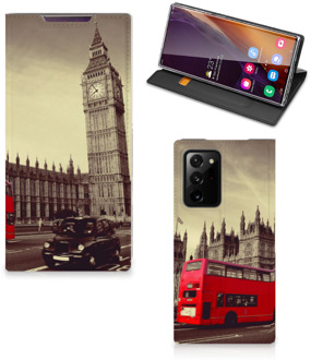 B2Ctelecom Smartphone Hoesje Samsung Galaxy Note 20 Ultra Mobiel Bookcase Londen