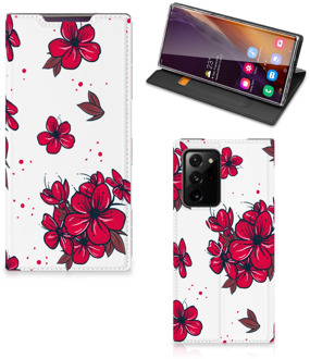 B2Ctelecom Smartphone Hoesje Samsung Galaxy Note 20 Ultra Mobiel Cover Blossom Red