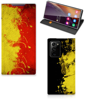 B2Ctelecom Smartphone Hoesje Samsung Galaxy Note 20 Ultra Portemonnee hoesje Belgische Vlag