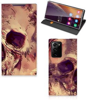 B2Ctelecom Smartphone Hoesje Samsung Galaxy Note 20 Ultra Wallet Case Skullhead