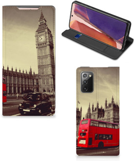 B2Ctelecom Smartphone Hoesje Samsung Galaxy Note20 Mobiel Bookcase Londen