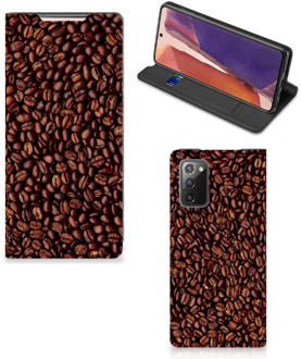 B2Ctelecom Smartphone Hoesje Samsung Galaxy Note20 Mobiel Case Koffiebonen