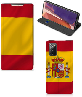 B2Ctelecom Smartphone Hoesje Samsung Galaxy Note20 Mobiel Hoesje Spaanse Vlag