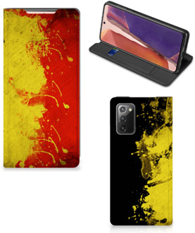 B2Ctelecom Smartphone Hoesje Samsung Galaxy Note20 Portemonnee hoesje Belgische Vlag