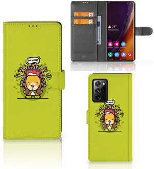 B2Ctelecom Smartphone Hoesje Samsung Galaxy Note20 Ultra Flipcover Doggy Biscuit