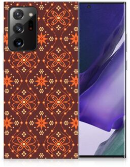 B2Ctelecom Smartphone hoesje Samsung Galaxy Note20 Ultra Leuk Case Batik Brown