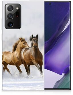 B2Ctelecom Smartphone hoesje Samsung Galaxy Note20 Ultra TPU Case Paarden