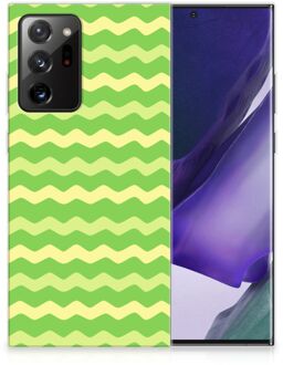 B2Ctelecom Smartphone hoesje Samsung Galaxy Note20 Ultra TPU Case Waves Green