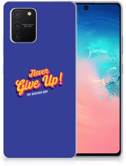 B2Ctelecom Smartphone hoesje Samsung Galaxy S10 Lite Backcase Siliconen Hoesje Never Give Up