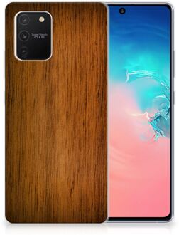 B2Ctelecom Smartphone hoesje Samsung Galaxy S10 Lite Leuk Case Super als Vaderdag Cadeaus Donker Hout