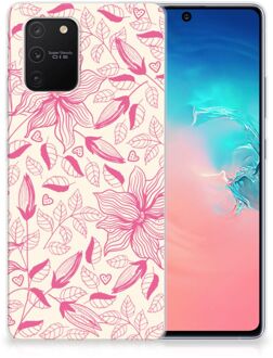 B2Ctelecom Smartphone hoesje Samsung Galaxy S10 Lite Silicone Case Roze Bloemen