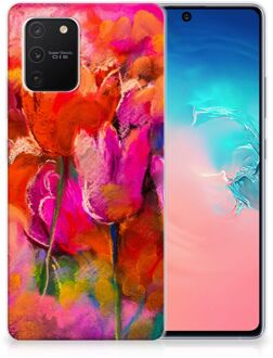 B2Ctelecom Smartphone hoesje Samsung Galaxy S10 Lite Silicone Case Tulips